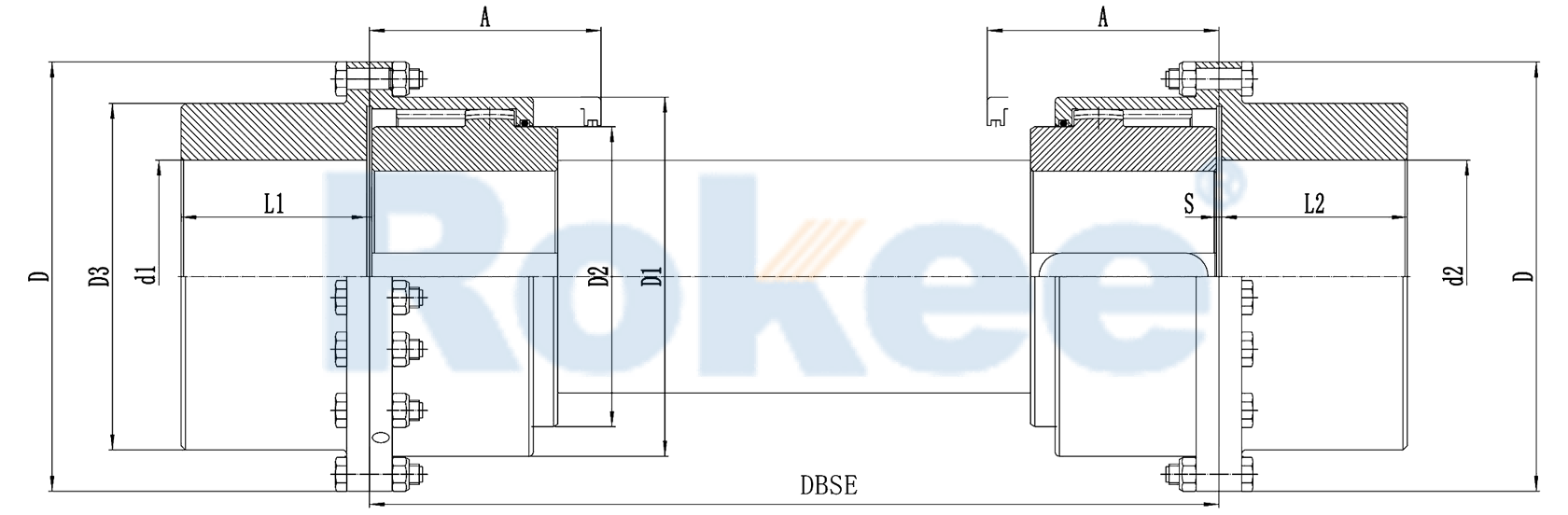 RODX Drum Gear Coupling